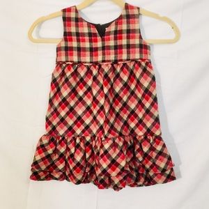 Juicy Couture Black & Red Plaid Girl Dress